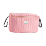 Maxbell Stroller Organizer Fits Most Stroller Mini Diaper Bag for Snacks Nappy Wipe Pink