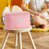 Maxbell Stroller Organizer Fits Most Stroller Mini Diaper Bag for Snacks Nappy Wipe Pink