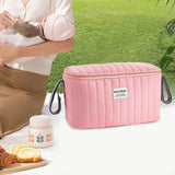 Maxbell Stroller Organizer Fits Most Stroller Mini Diaper Bag for Snacks Nappy Wipe Pink