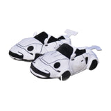 Maxbell Sports Car Shaped Slippers for Men Women Winter Warm Slippers House Slippers White