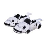 Maxbell Sports Car Shaped Slippers for Men Women Winter Warm Slippers House Slippers White