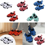 Maxbell Sports Car Shaped Slippers for Men Women Winter Warm Slippers House Slippers White