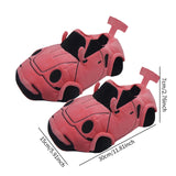 Maxbell Sports Car Shaped Slippers for Men Women Winter Warm Slippers House Slippers Pink