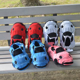 Maxbell Sports Car Shaped Slippers for Men Women Winter Warm Slippers House Slippers Pink