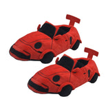 Maxbell Sports Car Shaped Slippers for Men Women Winter Warm Slippers House Slippers Red