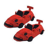 Maxbell Sports Car Shaped Slippers for Men Women Winter Warm Slippers House Slippers Red