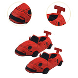 Maxbell Sports Car Shaped Slippers for Men Women Winter Warm Slippers House Slippers Red