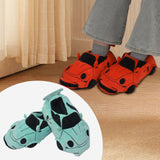 Maxbell Sports Car Shaped Slippers for Men Women Winter Warm Slippers House Slippers Green