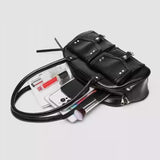 Maxbell Women Underarm Bag Portable Black Clutch Bag for Shopping Birthday Traveling