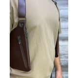 Maxbell Double Shoulder Armpit Bag Underarm Bag for Medieval Shopping Outdoor Sports Black