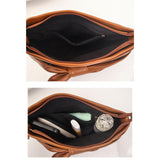 Maxbell Bow Clutch Bag Decoration PU Leather Evening Handbag for Wedding Lady Dating Brown