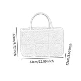 Maxbell Women Tote Bag Lightweight Female Hobo Bag Plush Bag for Shopping Street Khaki