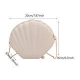 Maxbell Chain Crossbody Bag Convenient Women Shoulder Bag for Party Travel Commuting Beige