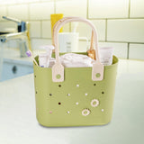 Maxbell Shower Caddy Basket Sturdy Storage Basket for Kitchen Household College Dorm Green