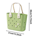 Maxbell Shower Caddy Basket Sturdy Storage Basket for Kitchen Household College Dorm Green