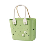 Maxbell Shower Caddy Basket Sturdy Storage Basket for Kitchen Household College Dorm Green