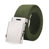 Maxbell Canvas Web Belt Hiking Wear Resistant Comfortable 41” Stretch Resistant Belt Green