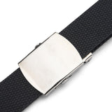 Maxbell Canvas Web Belt Hiking Wear Resistant Comfortable 41” Stretch Resistant Belt Black
