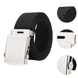 Maxbell Canvas Web Belt Hiking Wear Resistant Comfortable 41” Stretch Resistant Belt Black