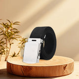 Maxbell Canvas Web Belt Hiking Wear Resistant Comfortable 41” Stretch Resistant Belt Black