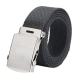 Maxbell Canvas Web Belt Hiking Wear Resistant Comfortable 41” Stretch Resistant Belt Grey