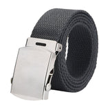 Maxbell Canvas Web Belt Hiking Wear Resistant Comfortable 41” Stretch Resistant Belt Grey
