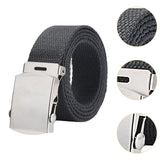 Maxbell Canvas Web Belt Hiking Wear Resistant Comfortable 41” Stretch Resistant Belt Grey