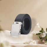 Maxbell Canvas Web Belt Hiking Wear Resistant Comfortable 41” Stretch Resistant Belt Grey