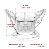 Maxbell Waist Pack Fashion Punk Rock Fanny Pack for Travel Costume Props