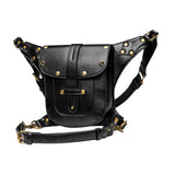 Maxbell Waist Pack Fashion Punk Rock Fanny Pack for Travel Costume Props