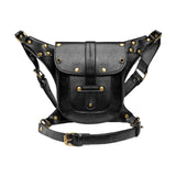 Maxbell Waist Pack Fashion Punk Rock Fanny Pack for Travel Costume Props