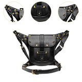 Maxbell Waist Pack Fashion Punk Rock Fanny Pack for Travel Costume Props