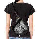 Maxbell Waist Pack Fashion Punk Rock Fanny Pack for Travel Costume Props