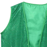 Maxbell ST Patricks Day Vest Prop Clothing Adults Costume for Prom Cosplay Birthdays L