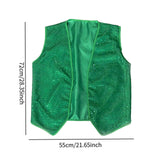 Maxbell ST Patricks Day Vest Prop Clothing Adults Costume for Prom Cosplay Birthdays XL