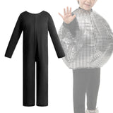 Maxbell Base Solid Color Performance Costume Roles Playing Prop Birthday Gift Outfit Black S