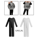 Maxbell Base Solid Color Performance Costume Roles Playing Prop Birthday Gift Outfit Black S