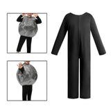 Maxbell Base Solid Color Performance Costume Roles Playing Prop Birthday Gift Outfit Black S
