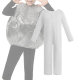 Maxbell Base Solid Color Performance Costume Roles Playing Prop Birthday Gift Outfit White M