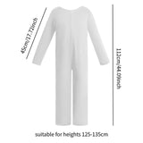 Maxbell Base Solid Color Performance Costume Roles Playing Prop Birthday Gift Outfit White L