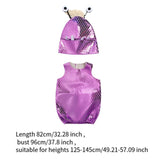 Maxbell Children Monster Cosplay Costume Set Prom Cosplay Kids Jumpsuit Hat Set L to XL