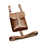 Maxbell Waist Bag PU Versatile Medieval Belt Pouch for Costume Performance Halloween Brown