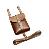 Maxbell Waist Bag PU Versatile Medieval Belt Pouch for Costume Performance Halloween Brown