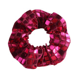 Maxbell Women Hair Scrunchie Sequin Hair Loop Shiny Fashion Mirror Elastic Hair Band