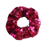 Maxbell Women Hair Scrunchie Sequin Hair Loop Shiny Fashion Mirror Elastic Hair Band