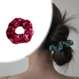 Maxbell Women Hair Scrunchie Sequin Hair Loop Shiny Fashion Mirror Elastic Hair Band