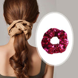 Maxbell Women Hair Scrunchie Sequin Hair Loop Shiny Fashion Mirror Elastic Hair Band