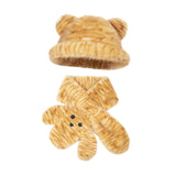 Maxbell Winter Warm Hat with Plush Scarf Women Tiger Printed Hat for Walking Fishing