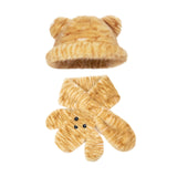 Maxbell Winter Warm Hat with Plush Scarf Women Tiger Printed Hat for Walking Fishing