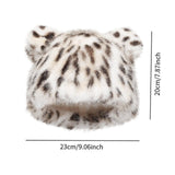 Maxbell Faux Fur Hat Men Women Comfortable Bear Ears Hat for Walking Outdoor Fishing